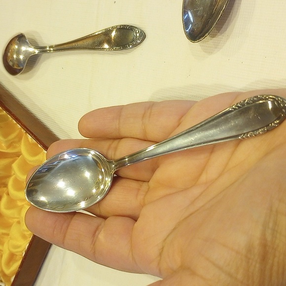 Vintage Demitasse Silverplated BSF Platura Spoons - Picture 2 of 10